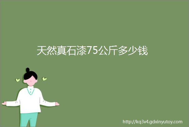 天然真石漆75公斤多少钱